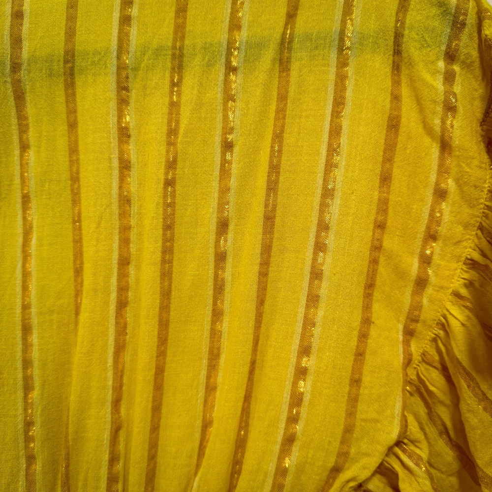 SAYLOR Adrienne Dress | Yellow Ruffle Smocked Mini - Picture 7 of 7